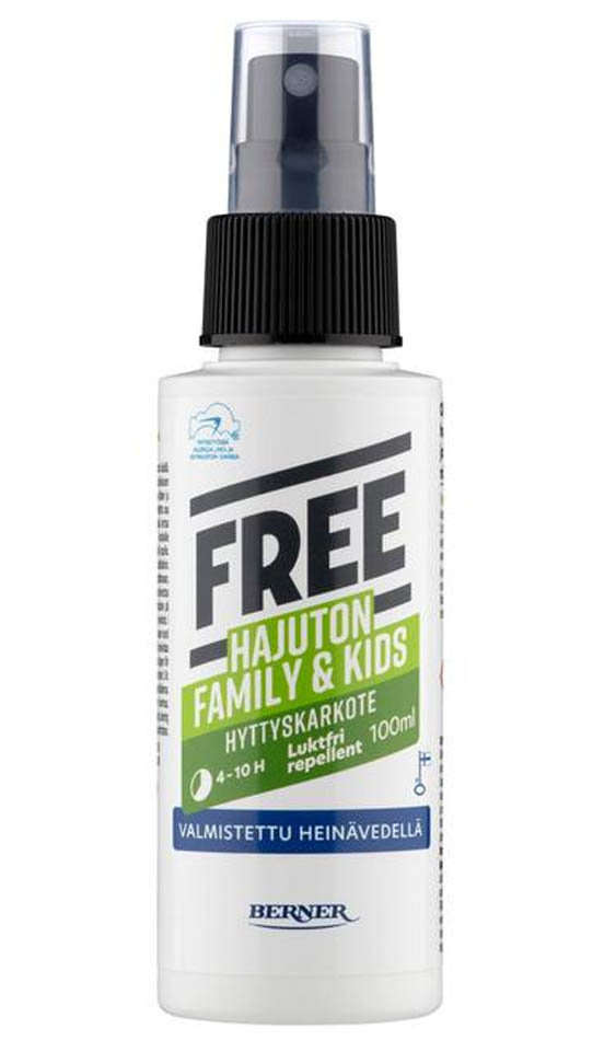 Free Mosquito repellent Kids & Family odorless 100ml